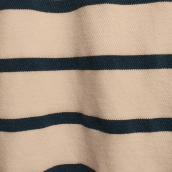 Cactus Performance Mens Short Sleeve Blue & White Stripe Polo Shirt Sze L #M-16 - Picture 6 of 6